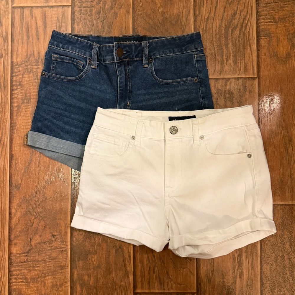 ✨BUNDLE of 2✨ Aeropostale | Denim High Rise Midi Shorts | 8